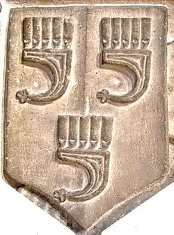 Thomas Grenville arms, Bideford church, Devon