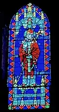 Thomas Becket in clerestory of Church of the Good Shepherd (Rosemont, Pennsylvania)
