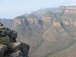 Three Rondavels of the Blyde River Canyon.