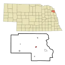 Location of Walthill, Nebraska