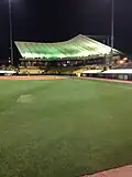 Tiger Park grandstand viewed from left field