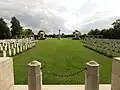 Avenue to Cross of Sacrifice at Tilly-sur-Seulles War Cemetery