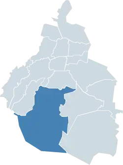 Tlalpan within Mexico City