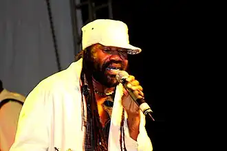 Tony Rebel performing at Edna Manley College, 23 February 2008