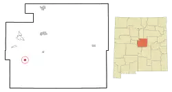 Location of Mountainair, New Mexico