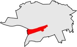 Location of Piaski within Toruń