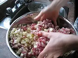 Preparation of the filling.