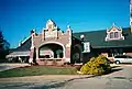 Greensburg station's portico