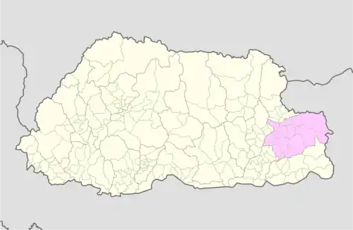 Location of Merag Gewog