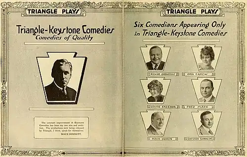 Triangle-Keystone comedies (1916)