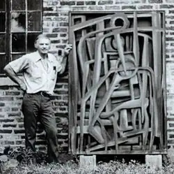 Tristan Meinecke with his work entitled "Dancer"