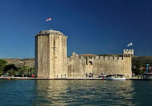View from the sea waterfront