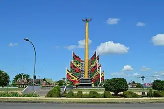 Batang Garing (Tree of Life) Roundabout Monument in Kuala Kapuas