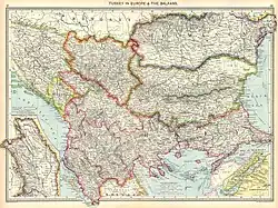 Vilayets of Europe in 1910