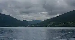 View to the lake from between Steinbach and Weissenbach