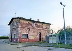 Exterior view of the village railway station