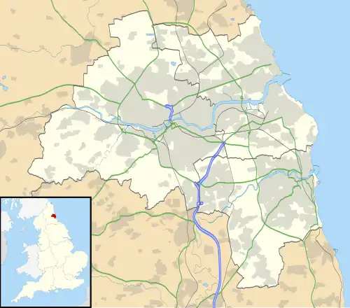 Angel of the North is located in Tyne and Wear