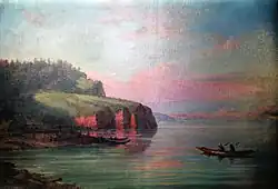 Tyr village on the Amur River, by Yegor Meyer