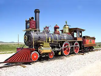 A replica of UP# 119 at Golden Spike National Historic Siter