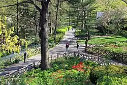 The Shakespeare Garden in Central Park, dedicated on June 2, 1989.