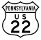 U.S. Route 22 Alternate marker
