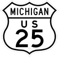 US Highway 25 marker