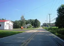 US 322 eastbound entering South Shenango Township from Jamestown
