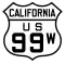U.S. Route 99W marker