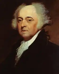 2nd President of the United States John Adams (AB, 1755; AM, 1758)[151]