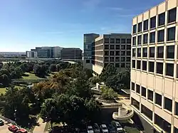 The northern and western campuses are where most of the more recent research infrastructure is located.