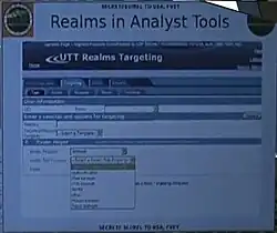 UTT Screen Capture, from a SIGDEV presentation (not fully legible)