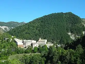 A general view of the village of Ubraye