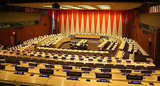 United Nations Economic and Social Council chamber at United Nations headquarters