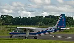Photograph of the Unity Airlines Britten-Norman Islander aircraft involved in the accident