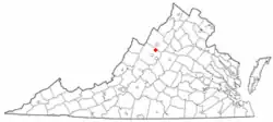 Location of Weyers Cave, Virginia