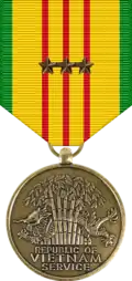 Vietnam Service Medal with 3 Bronze Service Stars