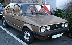 VW Golf LX with twin headlights