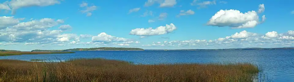 Valcour Island and Lake Champlain from Au Sable Marsh in Peru