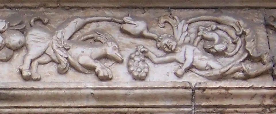 Baco Soothing the wild beasts with the help of wine.