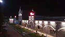 Valsad station building sparkling with LED lights
