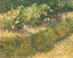Grass and Butterflies (b/w photo) April, 1889 Private collection (F460)