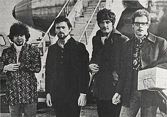 Vanilla Fudge in early 1968. From left: Vince Martell, Mark Stein, Carmine Appice, Tim Bogert