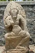 Varaha in relief in the Arakeshwara temple at Hole Alur
