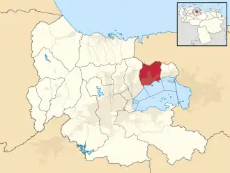 Location in Carabobo