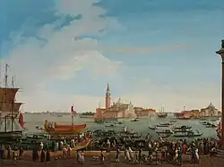 View of the Bacino of San Marco with San Giorgio Maggiore in the Distance