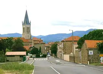 The road into Vernosc-lès-Annonay