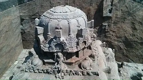 Vimanam of Vettuvan Koil, 8th century.