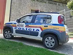 School patrol Fiat Uno PMMG.