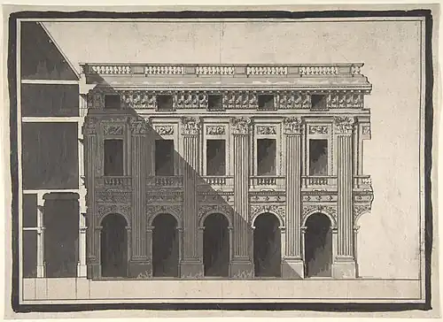 Design for the garden galleries of the Palais-Royal