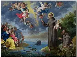 St. Anthony of Padua Preaching to the Fish, by Victor Wolfvoet II